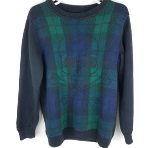 Childs Skull Arglye Knit Sweater Sz. 5